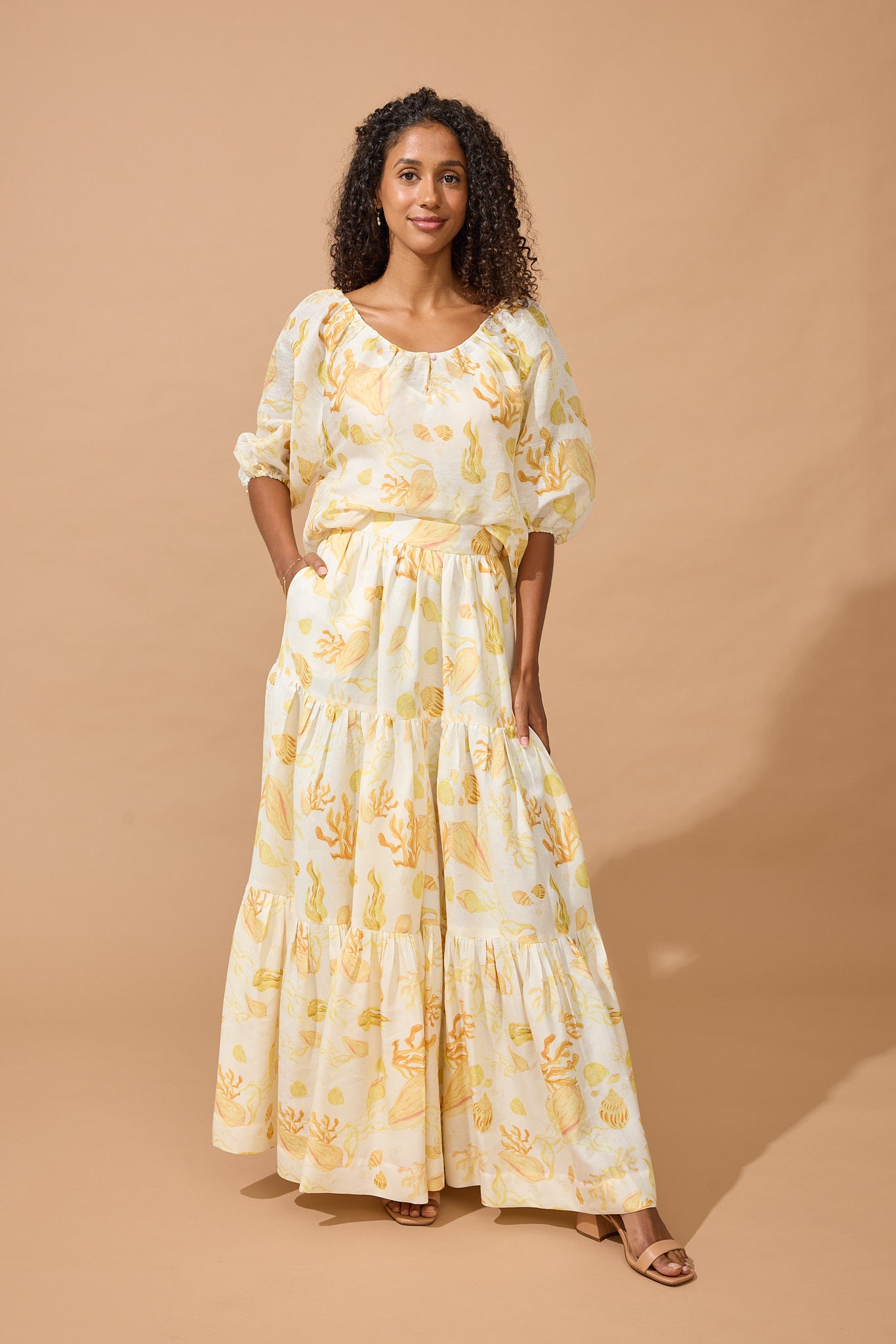 Audrey Short Sleeve Blouse - Siren Song