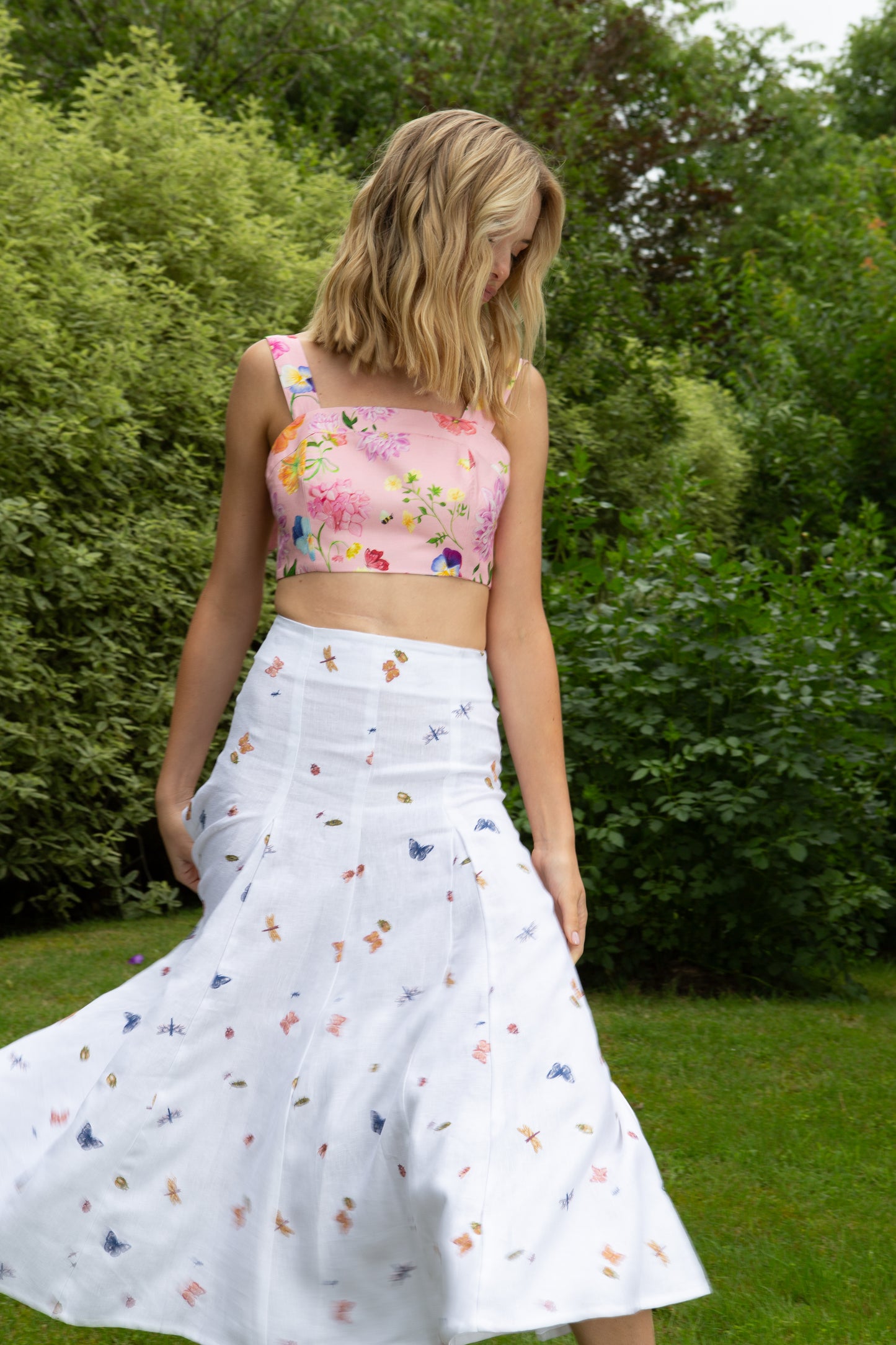 Dreamscape Lottie Crop- Rose