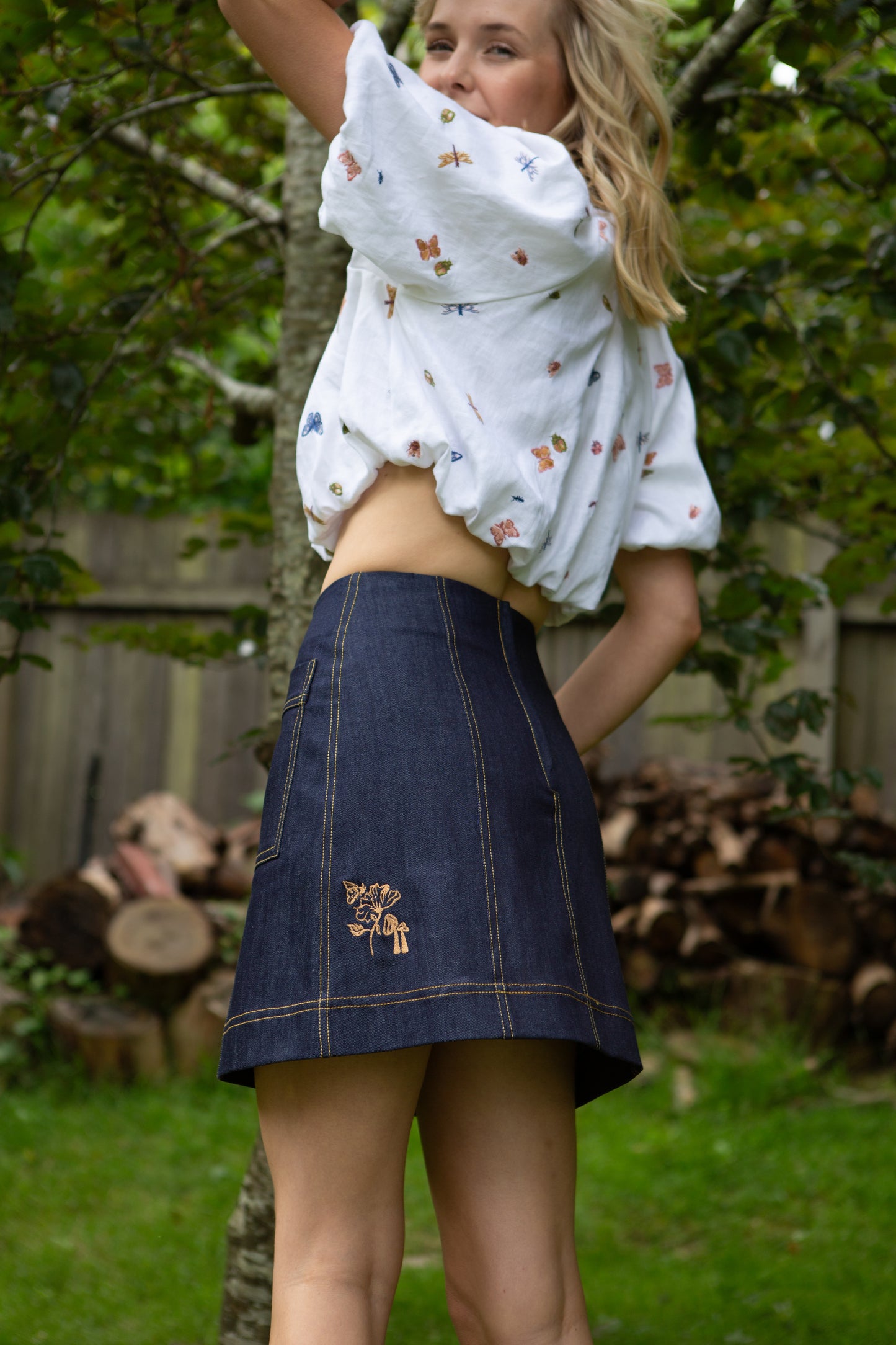 Fyn Denim Mini Skirt