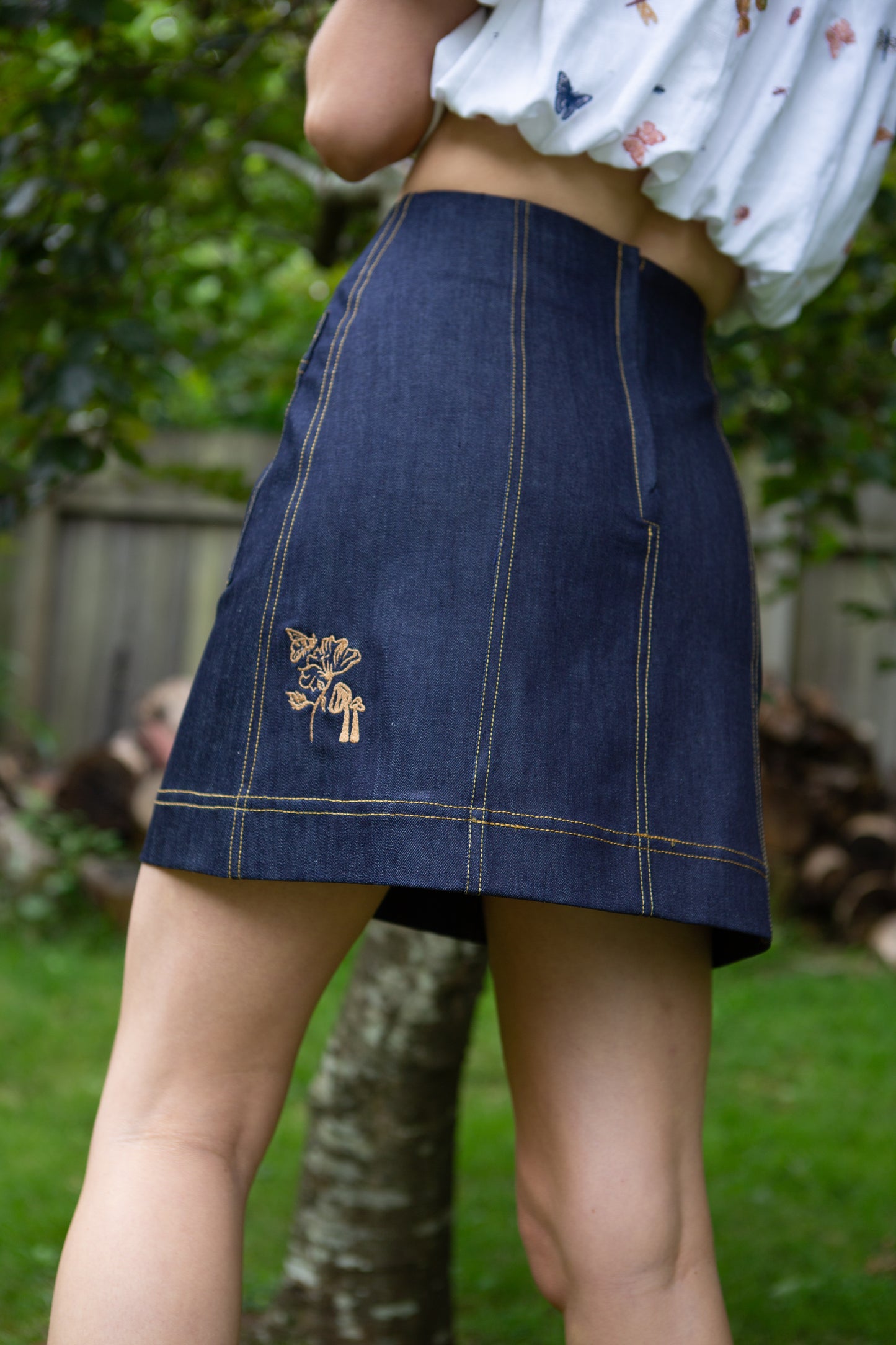 Fyn Denim Mini Skirt