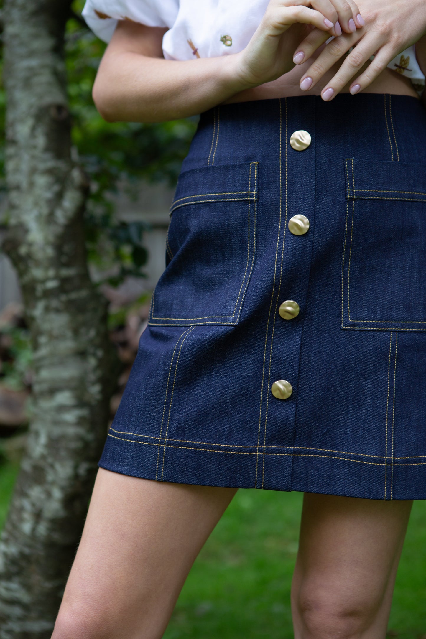 Fyn Denim Mini Skirt