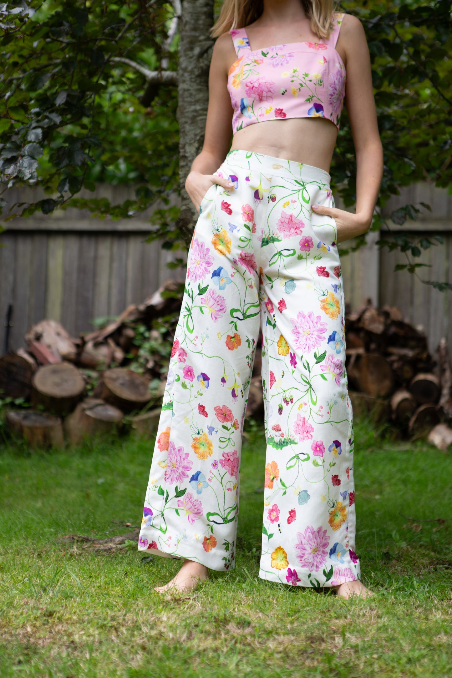 White Dreamscape Willow Pants