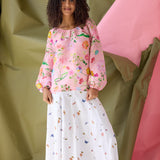 Audrey Dreamscape Silk Blouse