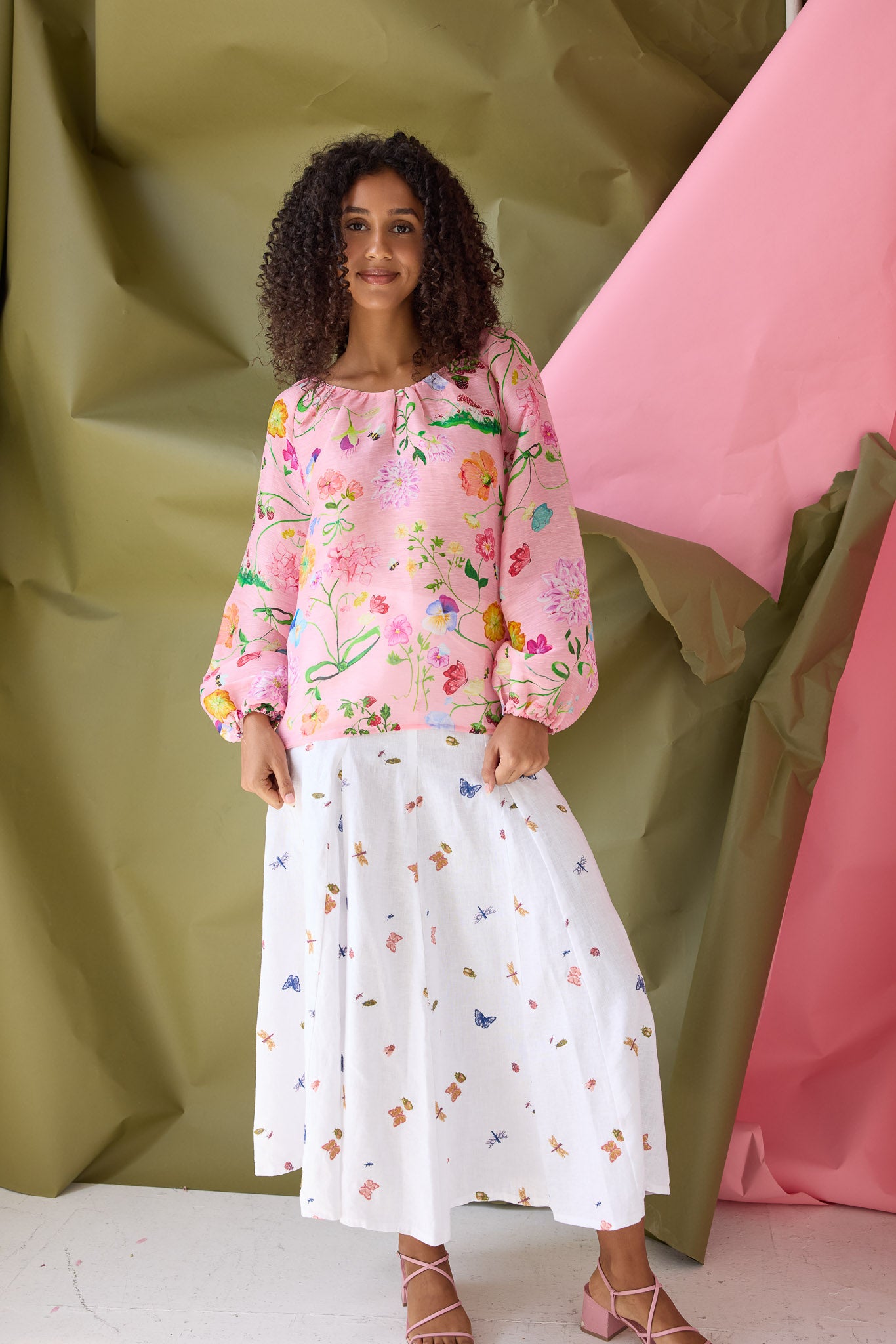 Audrey Dreamscape Silk Blouse