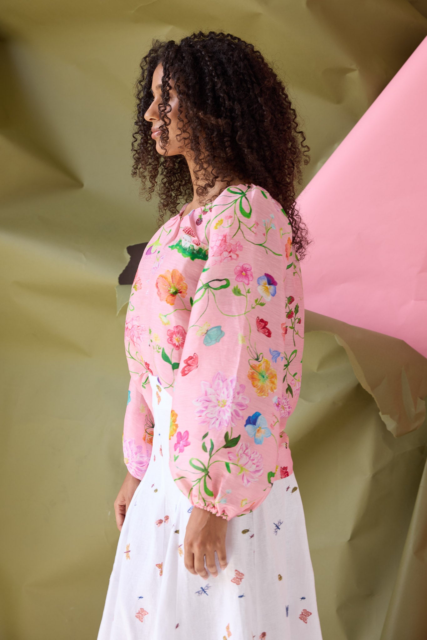 Audrey Dreamscape Silk Blouse