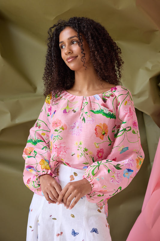 Audrey Dreamscape Silk Blouse