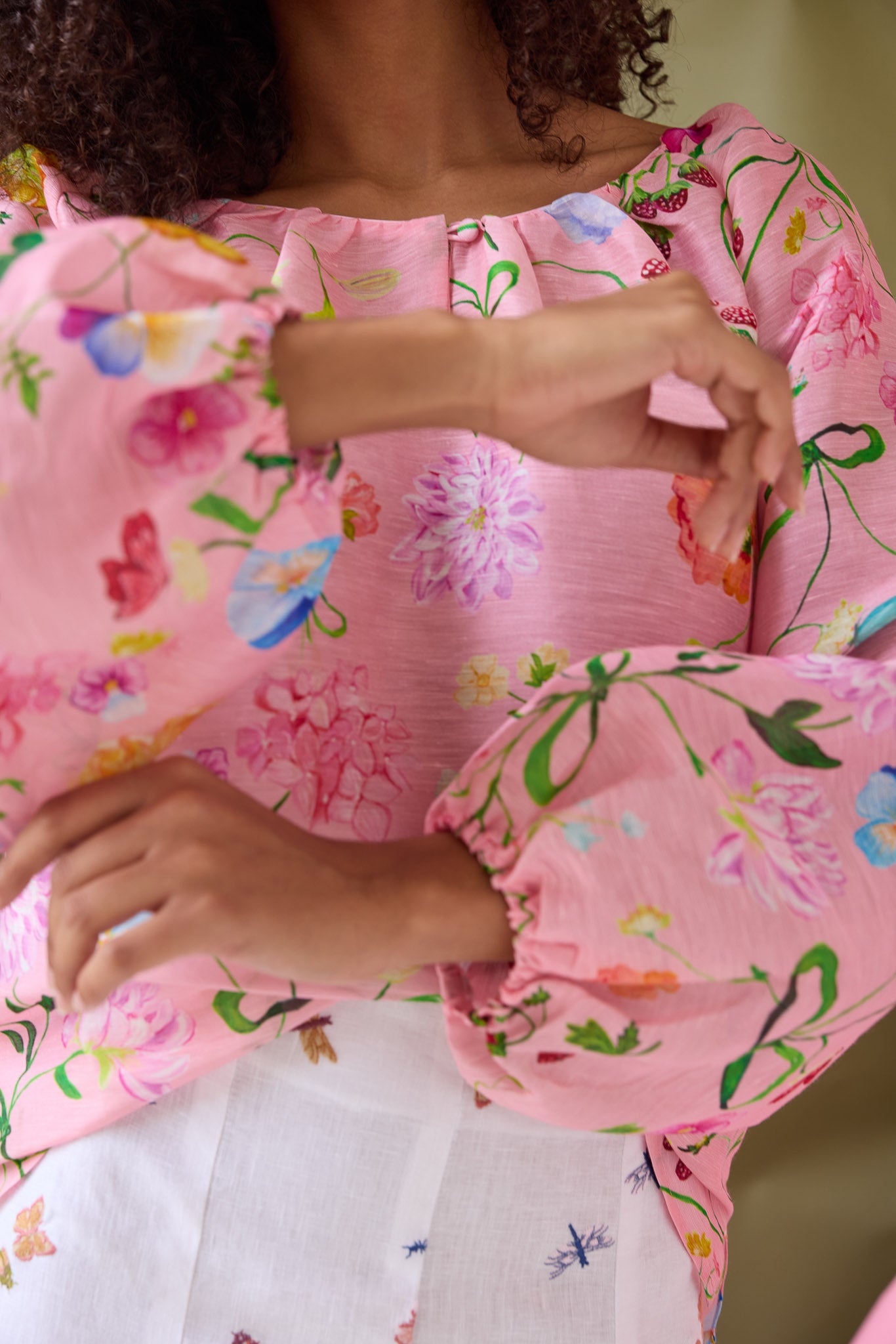 Audrey Dreamscape Silk Blouse