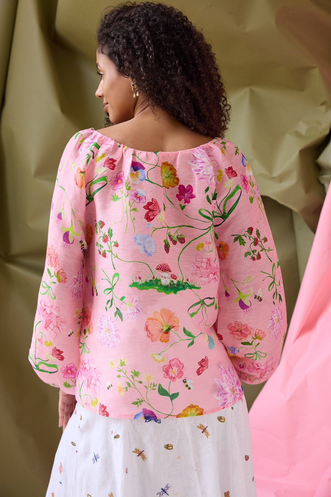 Audrey Dreamscape Silk Blouse