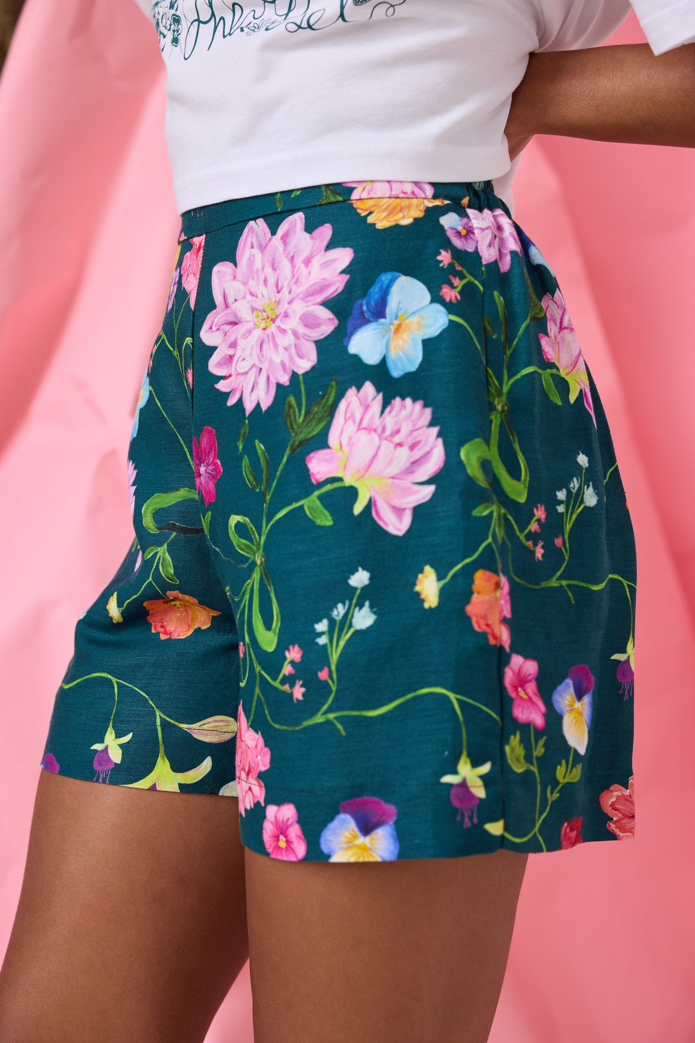 Novie Dreamscape Shorts- Forest Green