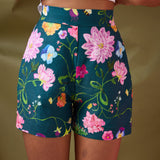 Novie Dreamscape Shorts- Forest Green