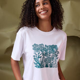 Flora Tee- Forest Green