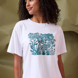 Flora Tee- Forest Green