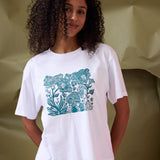Flora Tee- Forest Green