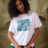 Flora Tee- Forest Green