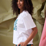Flora Tee- Forest Green