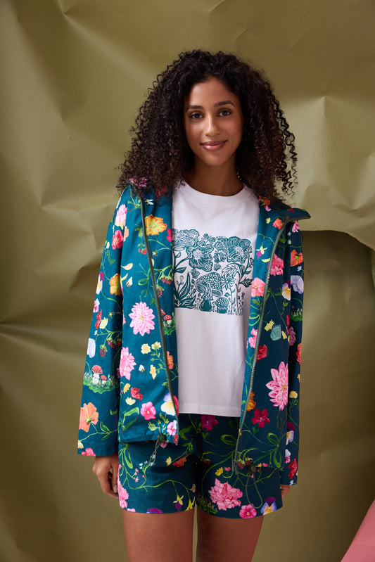 Dreamscape Raincoat - Forest Green