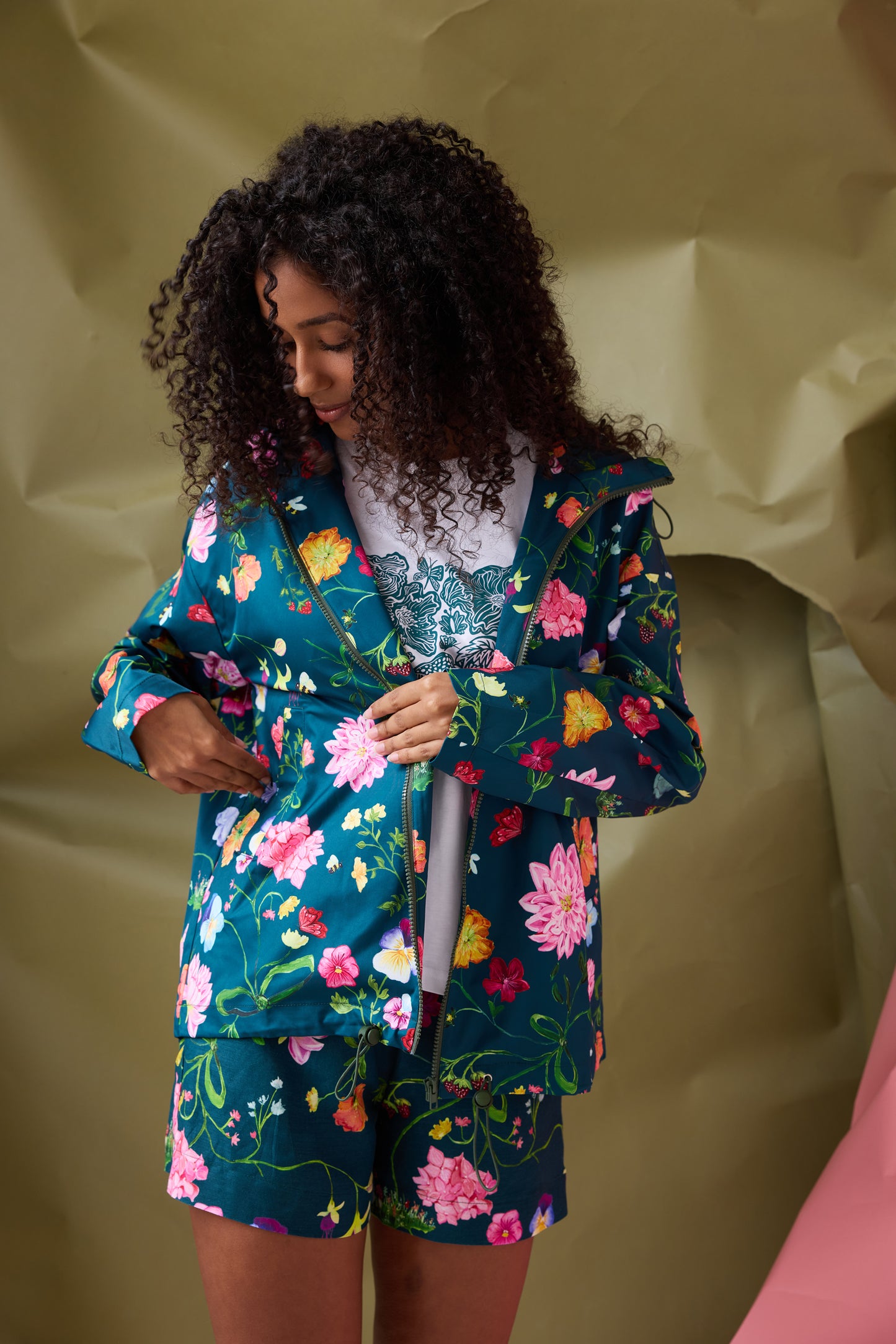 Dreamscape Raincoat - Forest Green