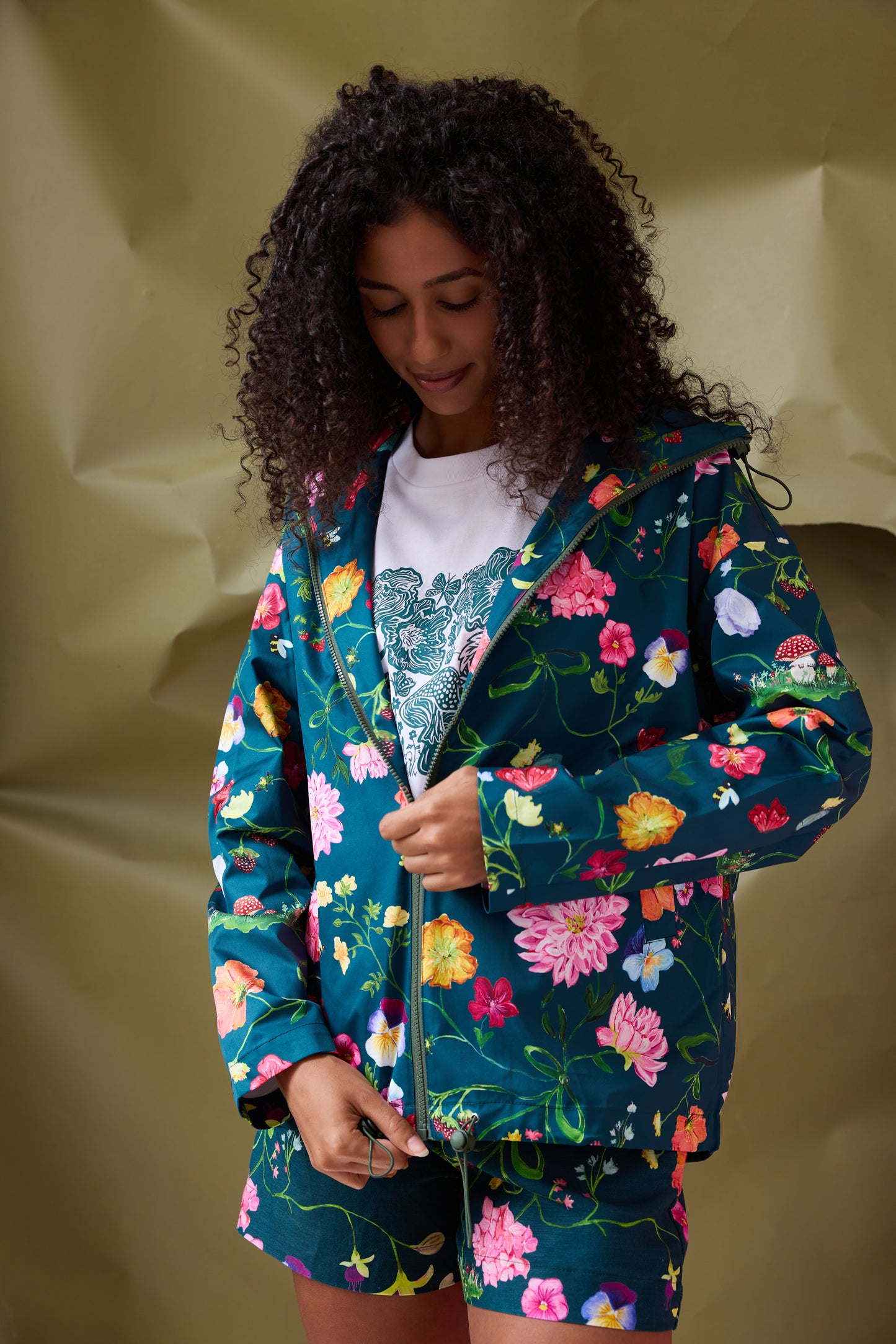 Dreamscape Raincoat - Forest Green