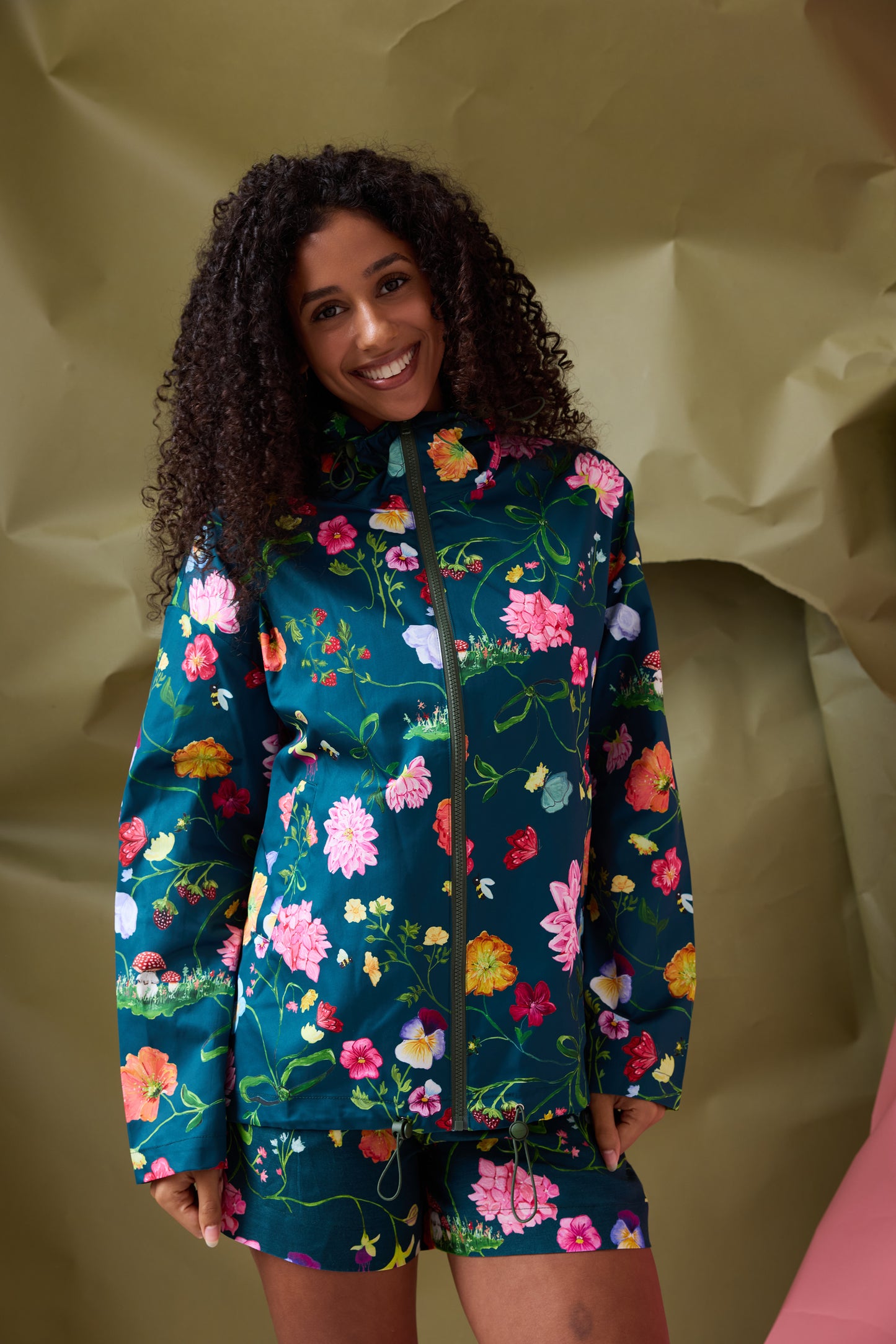 Dreamscape Raincoat - Forest Green