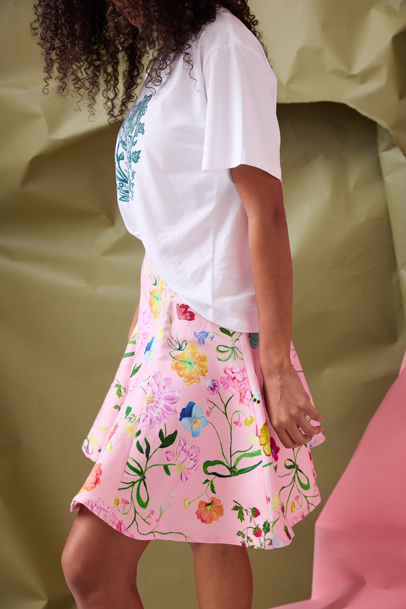 Lola Dreamscape Mini Skirt- Pink