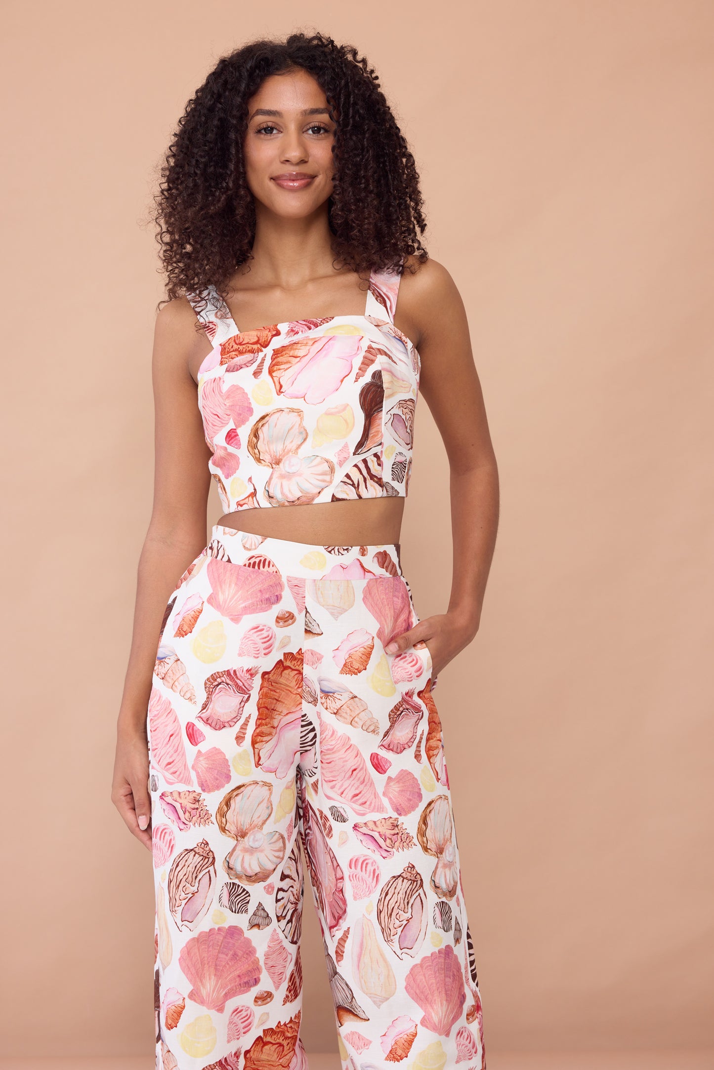 Lottie Crop - White Seashell