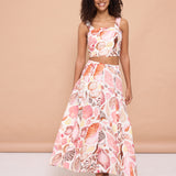 Abi Midi Skirt - White Seashell