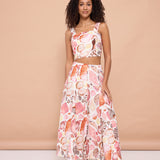 Abi Midi Skirt - White Seashell