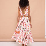 Abi Midi Skirt - White Seashell