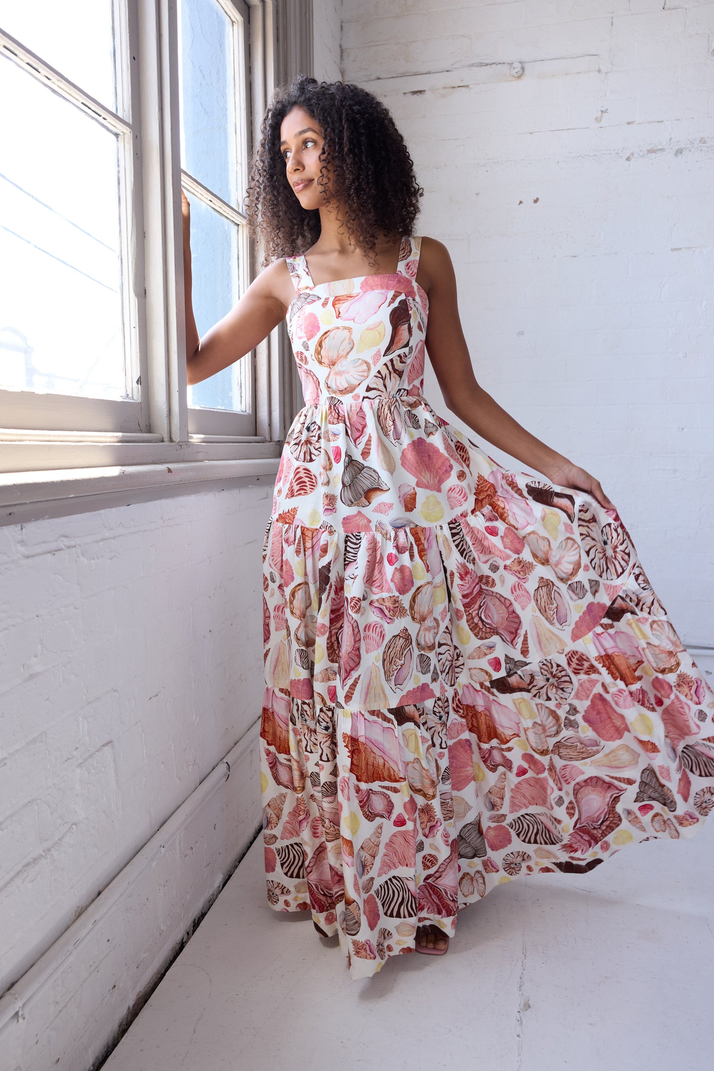 Fleur Gown - White Seashell