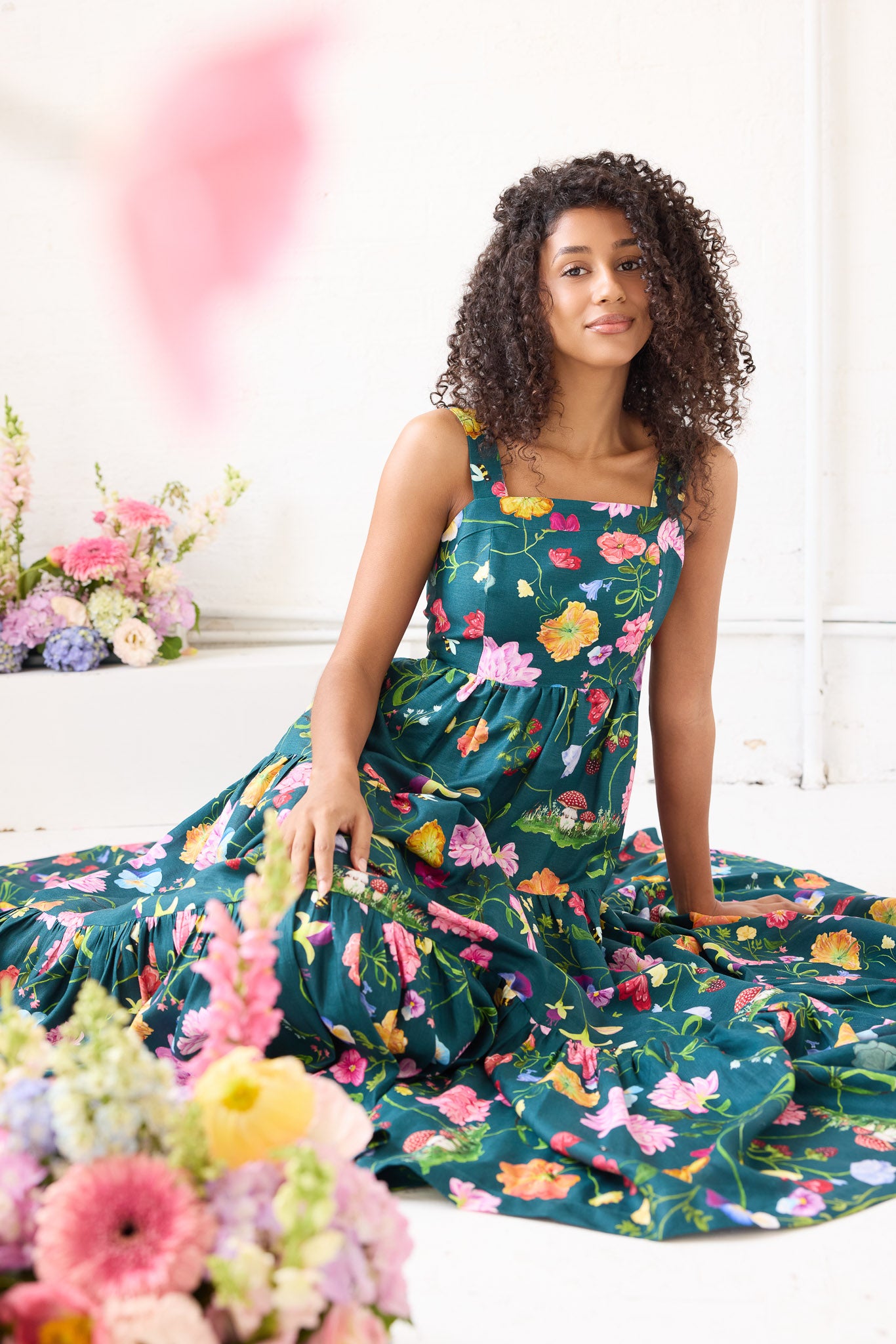 Dreamscape Fleur Gown- Forest Green