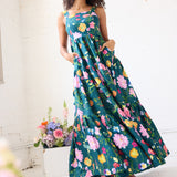 Dreamscape Fleur Gown- Forest Green