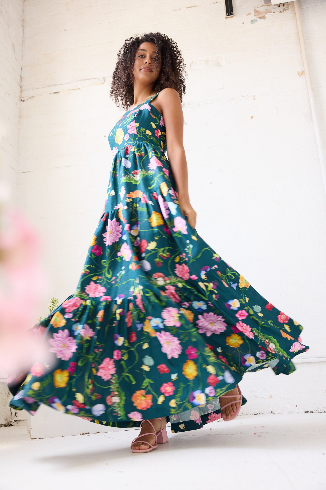 Dreamscape Fleur Gown- Forest Green