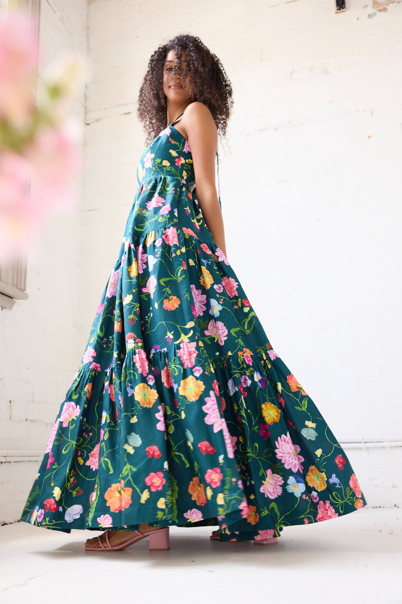 Dreamscape Fleur Gown- Forest Green