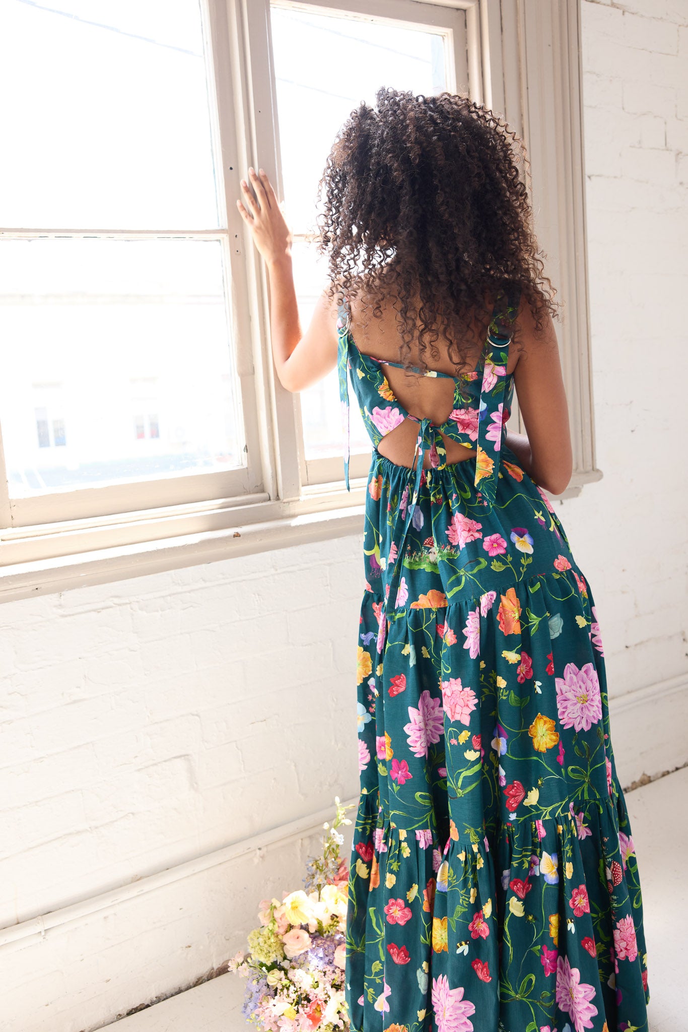 Dreamscape Fleur Gown- Forest Green