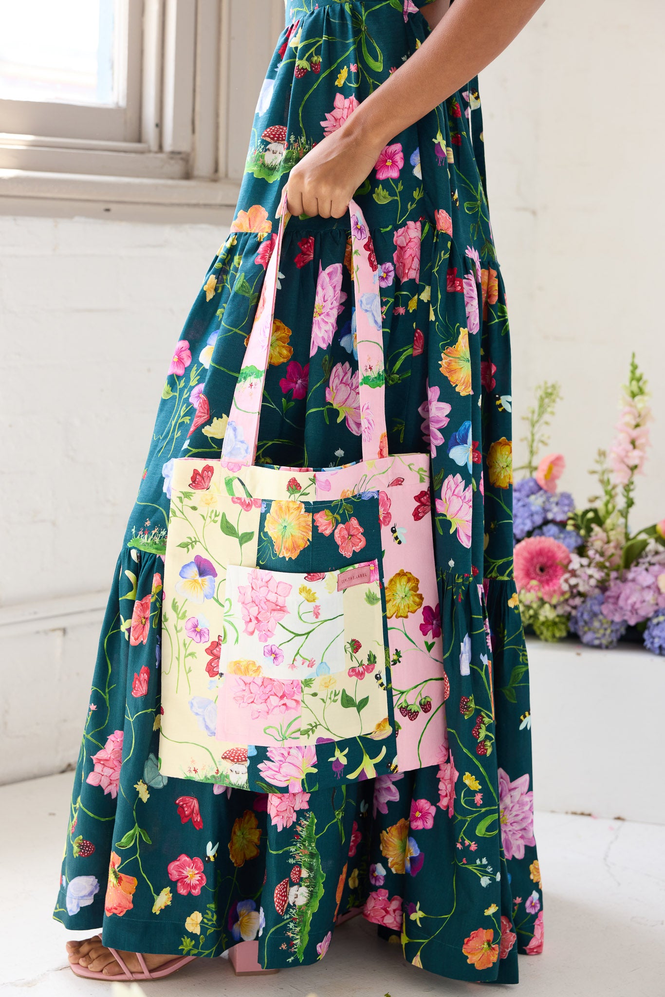 What's Left Dreamscape Tote- Dreamscape Patchwork