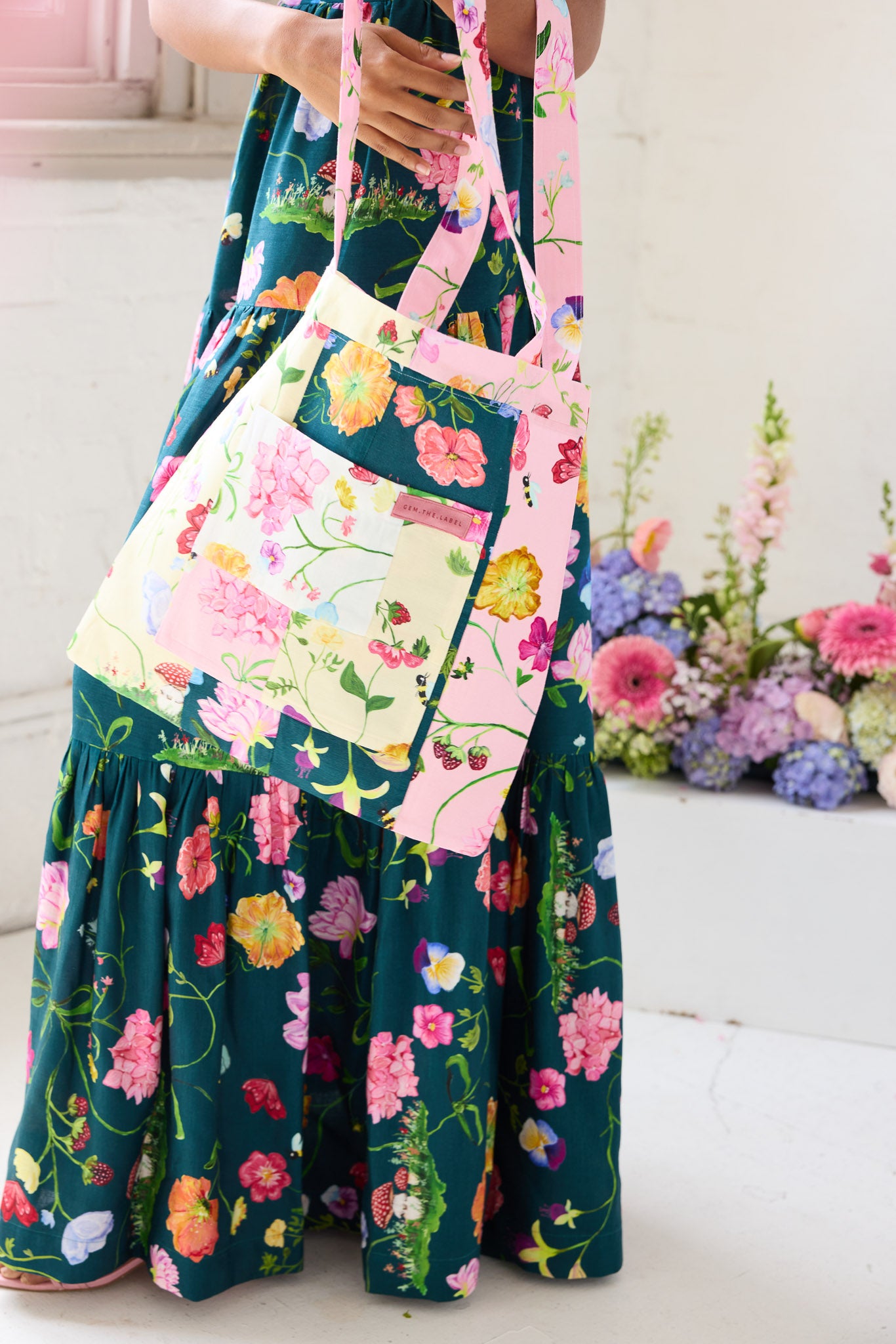 What's Left Dreamscape Tote- Dreamscape Patchwork