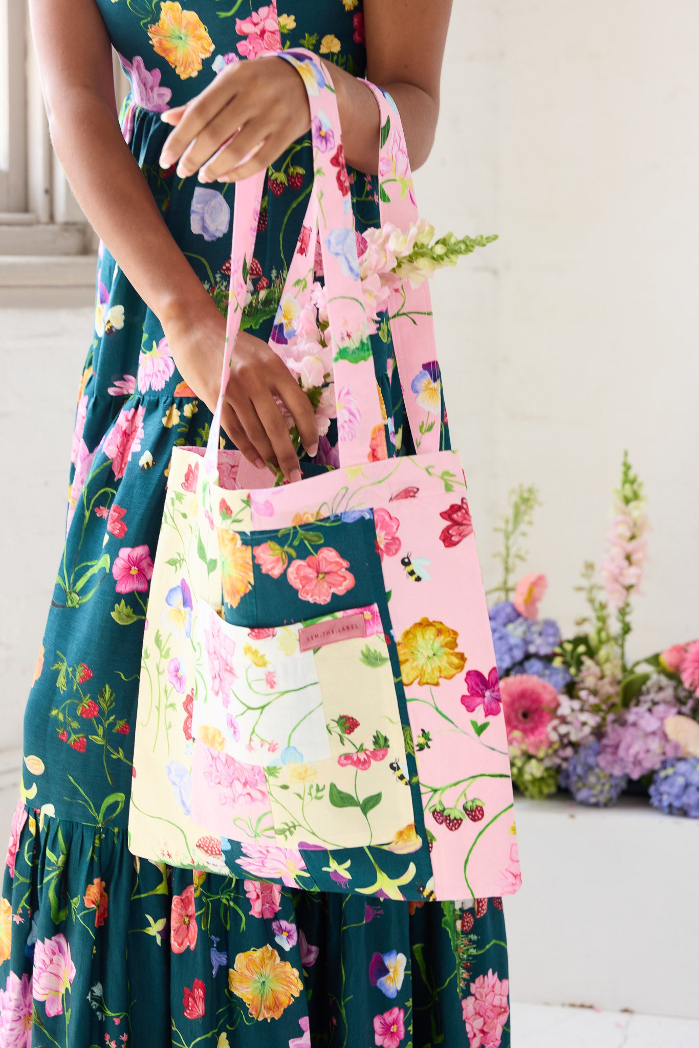 What's Left Dreamscape Tote- Dreamscape Patchwork