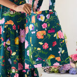 What's Left Dreamscape Tote- Forest Green
