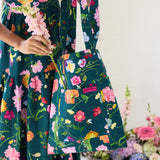 What's Left Dreamscape Tote- Forest Green