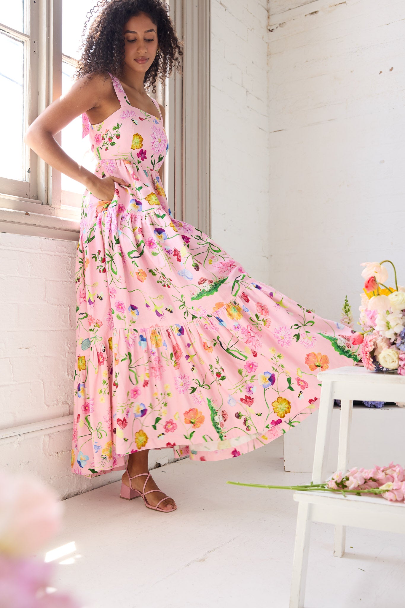Dreamscape Fleur Gown- Pink