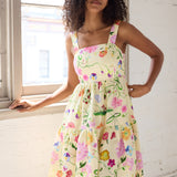 Dreamscape Ginny Tiered Mini Dress - Butter Yellow