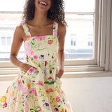 Dreamscape Ginny Tiered Mini Dress - Butter Yellow