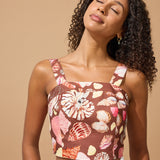 Lottie Crop - Chocolate Seashell