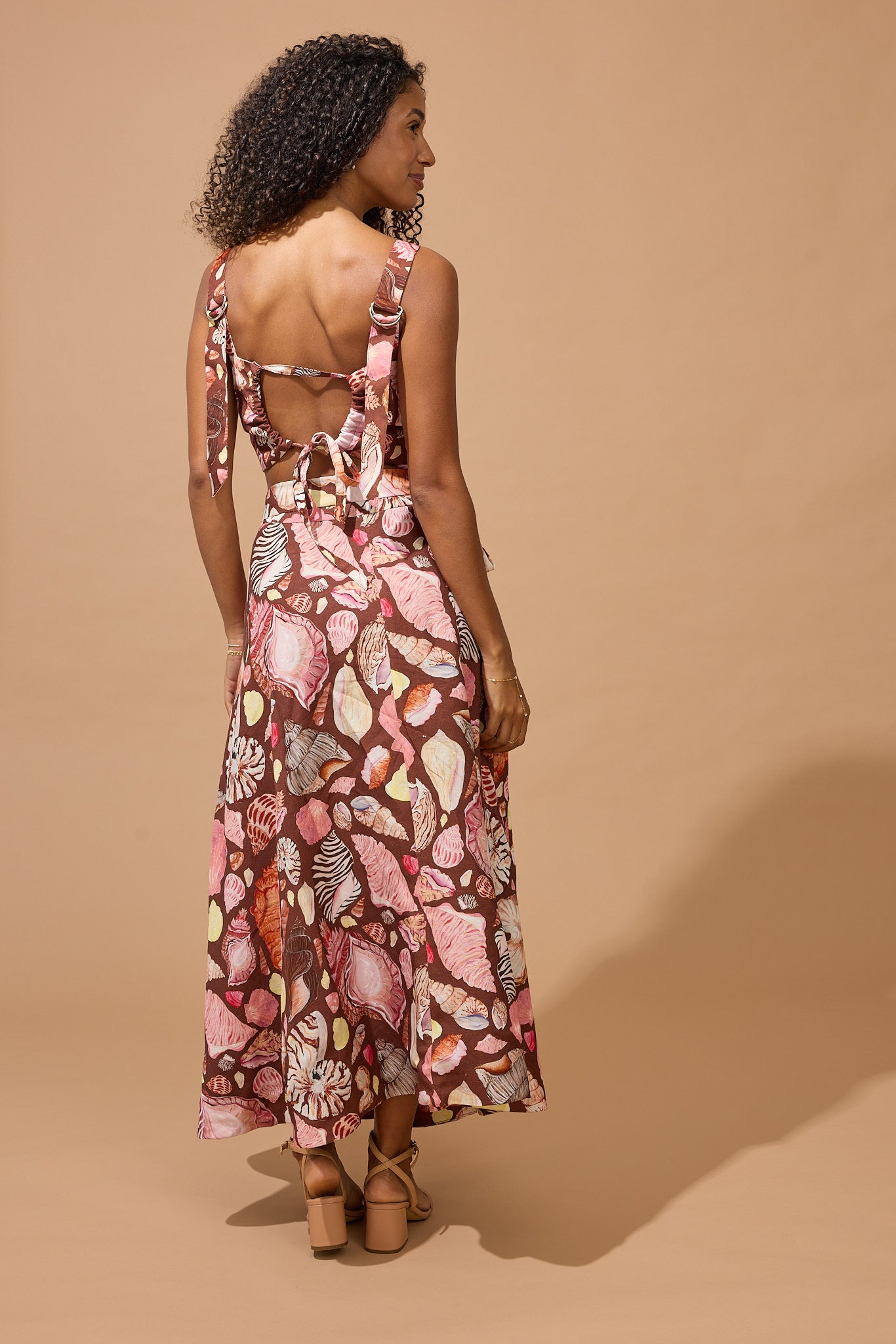 Lola Wrap Skirt - Chocolate Seashell