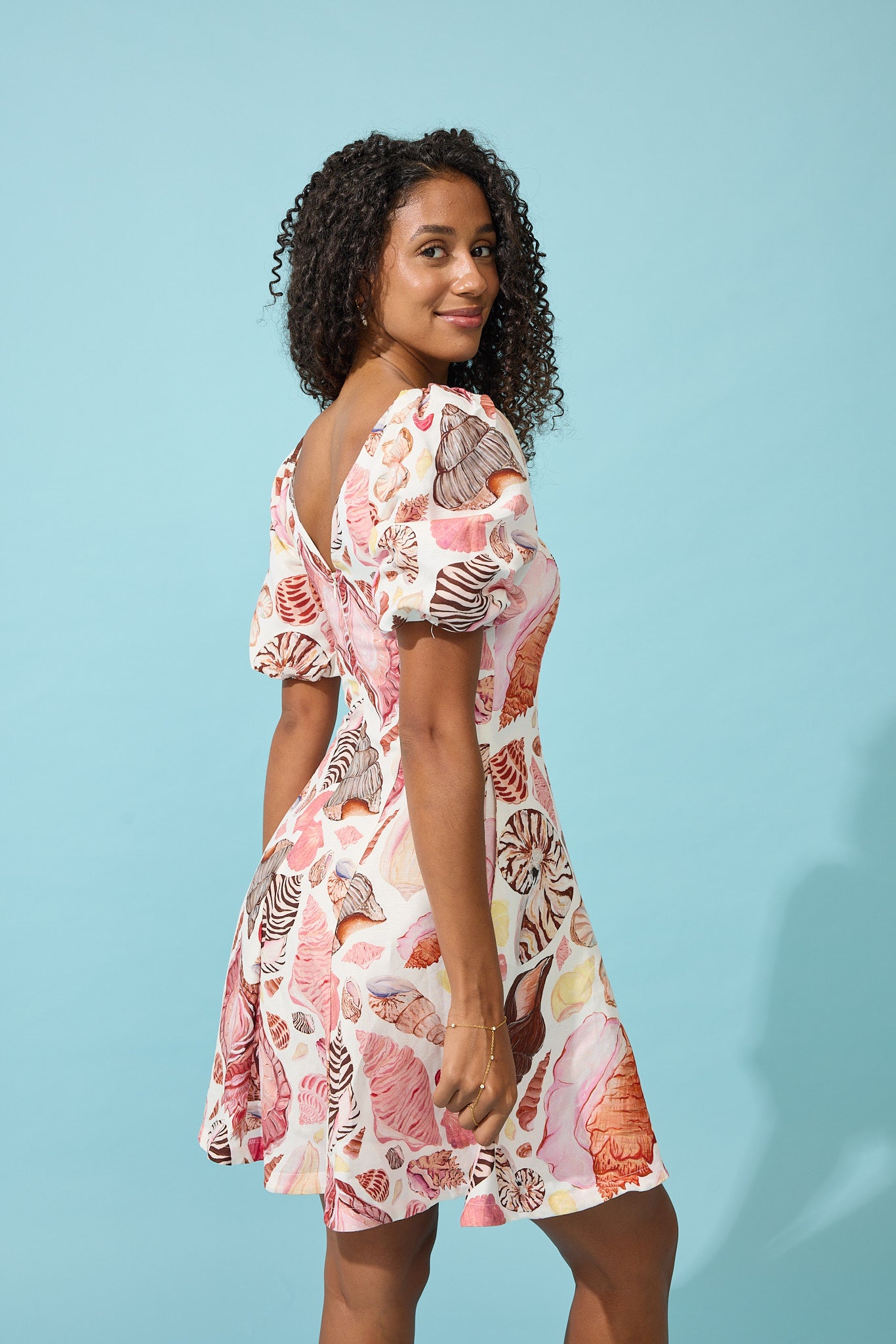 Scout Mini Dress - White Seashell