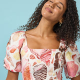 Scout Mini Dress - White Seashell