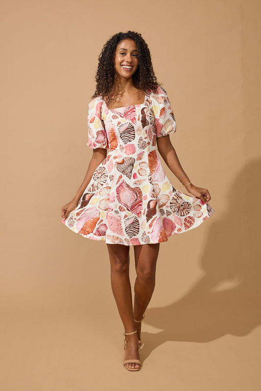 Scout Mini Dress - White Seashell