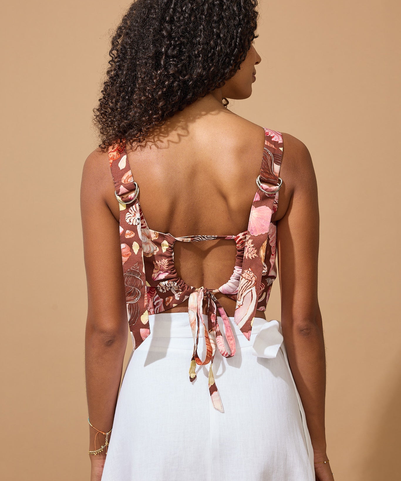 Lottie Crop - Chocolate Seashell