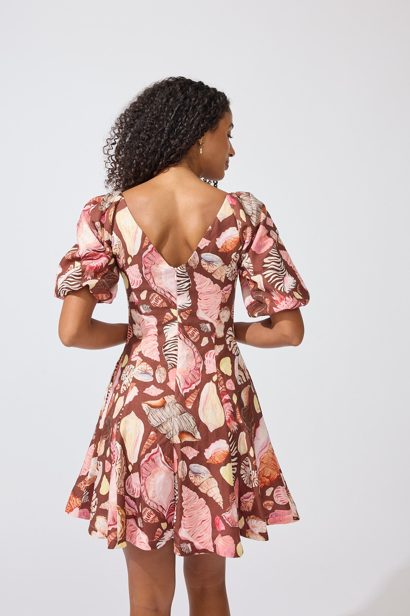 Scout Mini Dress - Chocolate Seashell