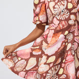 Scout Mini Dress - Chocolate Seashell